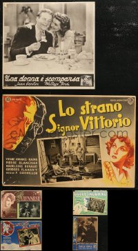 7f0005 LOT OF 6 1930S ITALIAN LOBBY CARDS 1930s great scenes from a variety of movies!