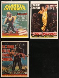 7f0683 LOT OF 3 UNFOLDED BELGIAN 14X19 REPRODUCTION POSTERS 1980s great art from classic movies!