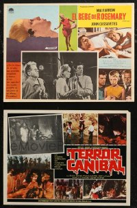 7f0011 LOT OF 6 MEXICAN LOBBY CARDS 1960s-1980s great scenes from a variety of different movies!