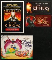 7f0670 LOT OF 4 UNFOLDED ENGLISH MISCELLANEOUS POSTERS 1990s-2000s The Crow, Snow White & more!