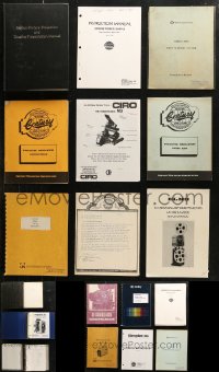7f0448 LOT OF 15 INSTRUCTION MANUALS 1960s-2000s all for theater equipment!