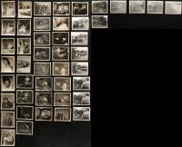 7f0492 LOT OF 46 MISCELLANEOUS AIP 4X5 8X10 STILLS 1950s great candid images of the stars & more!