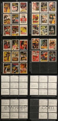 7f0075 LOT OF 33 MOVIE POSTER TRADING CARDS 1997 great images with info on back!