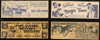 7f0099 LOT OF 4 4X11 TITLE STRIPS 1947-1954 Babe Ruth Story, Caine Mutiny, Magic Town & more!