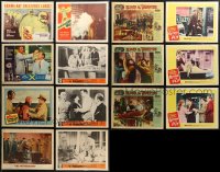 7f0282 LOT OF 14 HORROR/SCI-FI LOBBY CARDS 1950s-1960s great scenes from a variety of movies!