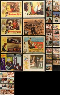7f0275 LOT OF 39 LOBBY CARDS 1940s-1980s incomplete sets from a variety of different movies!