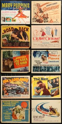 7f0437 LOT OF 10 TITLE CARDS 1930s-1950s great images from a variety of different movies!