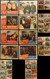 7f0272 LOT OF 44 COWBOY WESTERN LOBBY CARDS 1940s-1950s incomplete sets from several movies!