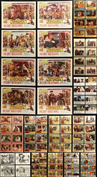 7f0253 LOT OF 108 COWBOY WESTERN LOBBY CARDS 1950s-1990s complete sets from several movies!