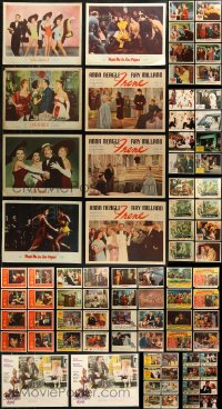 7f0251 LOT OF 122 LOBBY CARDS 1940s-1980s incomplete sets from a variety of different movies!