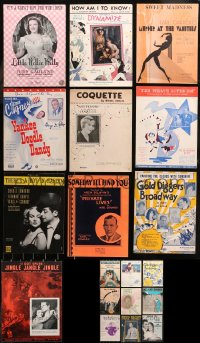 7f0396 LOT OF 19 SHEET MUSIC 1920s-1940s great songs from a variety of movies & more!