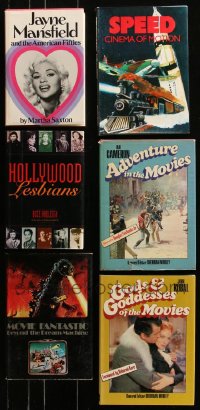 7f0376 LOT OF 6 HARDCOVER BOOKS 1970s-1990s Jayne Mansfield, Hollywood Lesbians & more!