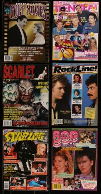 7f0362 LOT OF 6 HORROR AND MUSIC MAGAZINES 1980s-2000s filled with great images & articles!
