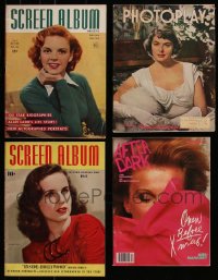 7f0369 LOT OF 4 MAGAZINES 1941-1981 filled with great images & articles on celebrities!