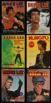 7f0363 LOT OF 6 BRUCE LEE MAGAZINES 1970s-1980s filled with great kung fu images & articles!