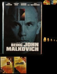 7f0514 LOT OF 2 BEING JOHN MALKOVICH MOVIE PROMO ITEMS 1999 cool info guide + nesting dolls!