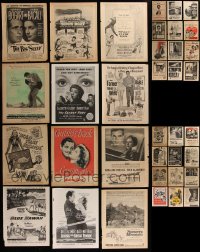 7f0090 LOT OF 36 FILM ADS FROM MOVIE MAGAZINES 1940s-1950s a variety of different images!