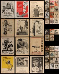 7f0089 LOT OF 41 FILM ADS FROM MOVIE MAGAZINES 1940s-1950s a variety of different images!