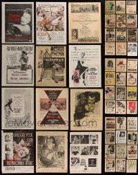 7f0086 LOT OF 48 FILM ADS FROM MOVIE MAGAZINES 1940s-1950s a variety of different images!