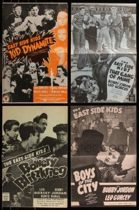 7f0315 LOT OF 4 UNCUT RE-RELEASE EAST SIDE KIDS PRESSBOOKS 1940s-1950s great advertising images!