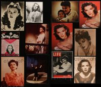 7f0413 LOT OF 12 JUDY GARLAND MISCELLANEOUS ITEMS 1930s-1990s great images of the legendary star!