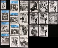 7f0342 LOT OF 20 ABBOTT & COSTELLO QUARTERLY MAGAZINES 1990s-2000s great images & articles!