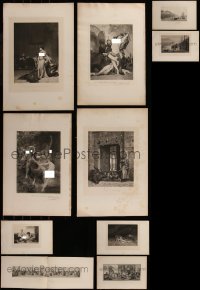 7f0041 LOT OF 16 BOOKPLATES 1900s great black & white artwork & photos with some nudity!