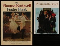 7f0055 LOT OF 2 NORMAN ROCKWELL HARDCOVER AND SOFTCOVER BOOKS 1972-1976 poster book & more!