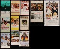7f0557 LOT OF 11 MOSTLY UNFOLDED AUSTRALIAN MINI POSTERS 1960s-1970s a variety of movie images!