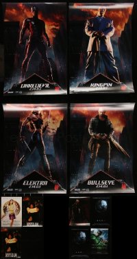 7f0687 LOT OF 11 UNFOLDED MINI POSTERS 1990s-2010s great images from superhero movies & more!