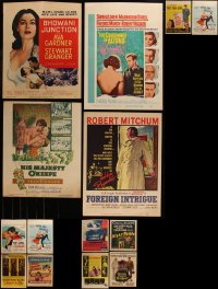 7f0020 LOT OF 14 TRIMMED WINDOW CARDS 1950s-1960s great images from a variety of different movies!