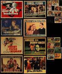 7f0279 LOT OF 23 WARNER BROS. COLOR REPRO MOVIE POSTER AND LOBBY CARD PHOTOS 1980s-2000s classics!