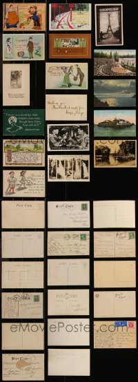 7f0082 LOT OF 17 POSTCARDS 1900s-1950s you can send them to your friends & family!