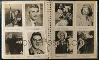 7f0389 LOT OF 1 FAN PHOTO SCRAPBOOK 1940s-1950s filled with great movie star portraits!