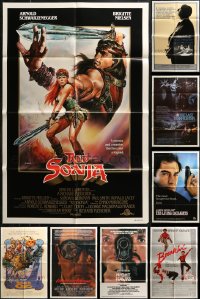 7f0230 LOT OF 10 FOLDED ONE-SHEETS 1980s great images from a variety of different movies!