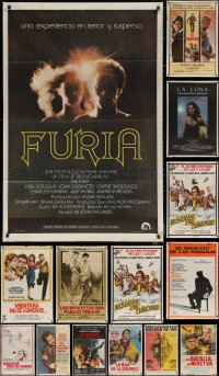 7f0118 LOT OF 15 FOLDED ARGENTINEAN POSTERS 1960s-1970s great images from a variety of movies!