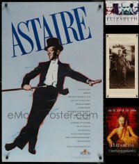 7f0669 LOT OF 4 UNFOLDED MISCELLANEOUS POSTERS 1987 - 1998 Elizabeth, Astaire, Charles Lindbergh
