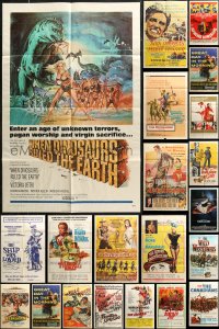 7f0179 LOT OF 31 FOLDED ONE-SHEETS 1950s-1980s great images from a variety of different movies!