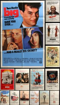 7f0205 LOT OF 17 FOLDED 1970S-80S COMEDY ONE-SHEETS 1970s-1980s a variety of movie images!