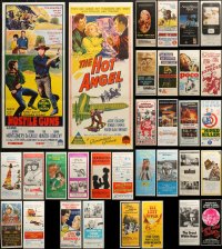 7f0127 LOT OF 40 FOLDED AUSTRALIAN DAYBILLS 1950s-1970s great images from a variety of movies!