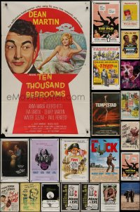 7f0157 LOT OF 55 FOLDED ONE-SHEETS 1950s-1990s great images from a variety of different movies!