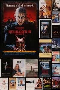 7f0639 LOT OF 22 UNFOLDED MOSTLY SINGLE-SIDED MOSTLY 27X41 ONE-SHEETS 1990s cool movie images!