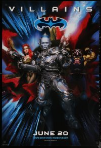 7g0826 BATMAN & ROBIN advance DS 1sh 1997 villains Arnold Schwarzenegger & sexy Uma Thurman!