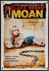 7g0842 BLACK SNAKE MOAN teaser DS 1sh 2007 great image of super sexy Christina Ricci in chains!