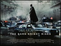 7g0135 DARK KNIGHT RISES DS British quad 2012 different image of Bale in title role, the legend ends!