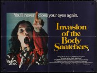 7g0141 INVASION OF THE BODY SNATCHERS British quad 1979 cool different image from the movie climax!