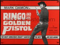 7g0148 RINGO & HIS GOLDEN PISTOL British quad 1967 Mark Damon in title role, spaghetti western!