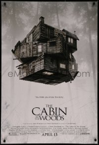 7g0856 CABIN IN THE WOODS advance DS 1sh 2011 Kristen Connolly, Chris Hemsworth, creepy image!