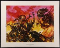 7g0604 DAVE DORMAN 22x28 commercial poster 1996 Aliens Vs. Predator, wild horror sci-fi art!