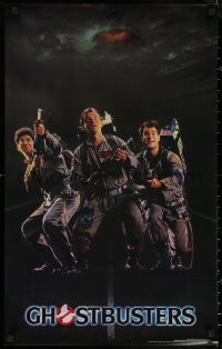 7g0608 GHOSTBUSTERS 20x32 commercial poster 1984 cast Bill Murray, Aykroyd & Ramis save the world!